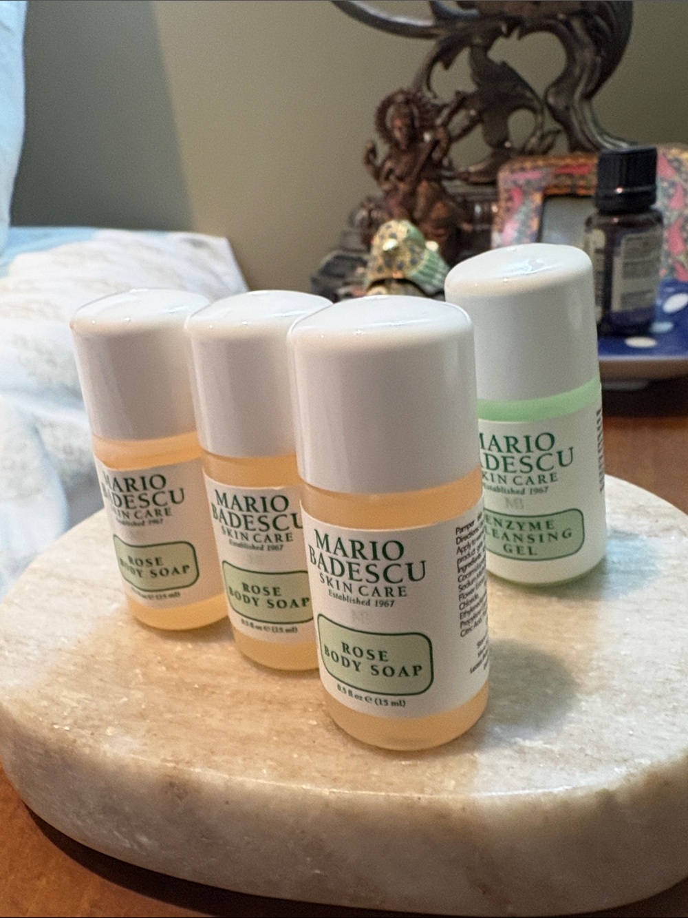 Mario Badescu Rose Body Soap Travel Minis (0.5 fl oz / 15 ml each